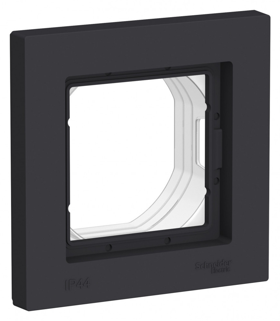 1-постовая рамка IP44 - AtlasDesign - карбон