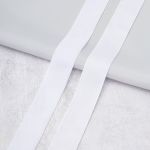 Лента бархатная (тесьма) 30.0 мм / 32.9±2 метров, белый, VR-001