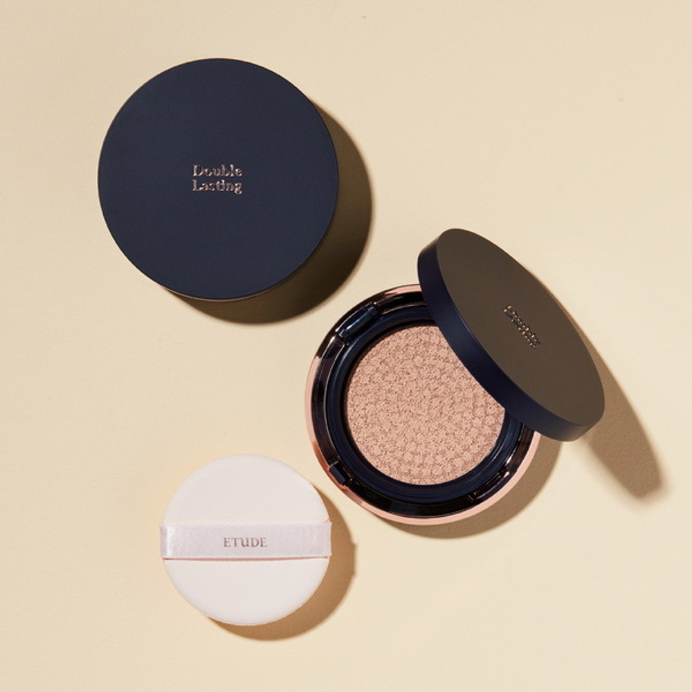 Кушон с матирующим эффектом Etude Double Lasting Cushion Matte SPF 50+ / PA+++ #17N1 Neutral Vanilla, 15г