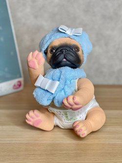 Игрушка мягконабивная 35см АниРеал Бульдог (60110)
