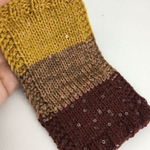 PAILLUX - D&C yarns; 96% хлопок, 4% прозрачные пайетки; 560м/100гр; цвет: нить - орех (светло-коричневый), пайетки - прозрачные MP