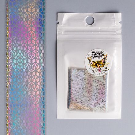 Zoo nail Фольга для литья переводная Кубики 1468, 4х50см