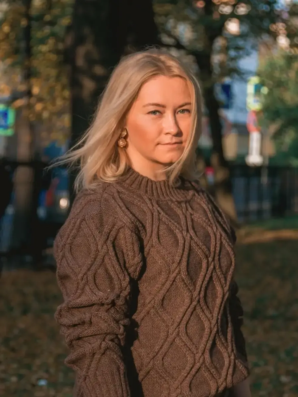 Свитер с узором Ромбы