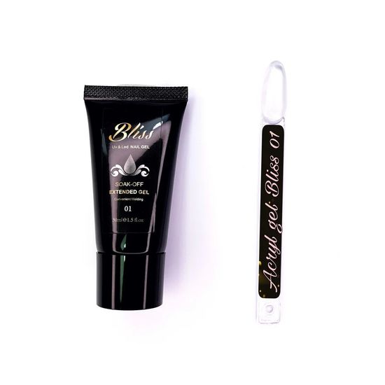 Polygel UV Bliss 01 прозрачный, 30гр