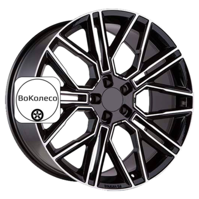 9,5x21/5x130 ET46 D71,6 KHW2101 (Cayenne) Black-FP Khomen Wheels