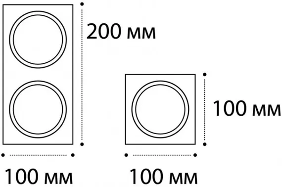 Рамка для светильника  M01-1020 black Italline