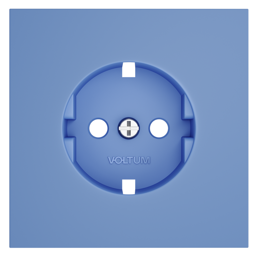 Накладка для розетки с заземлением, (деним) Voltum S70 VLS000615