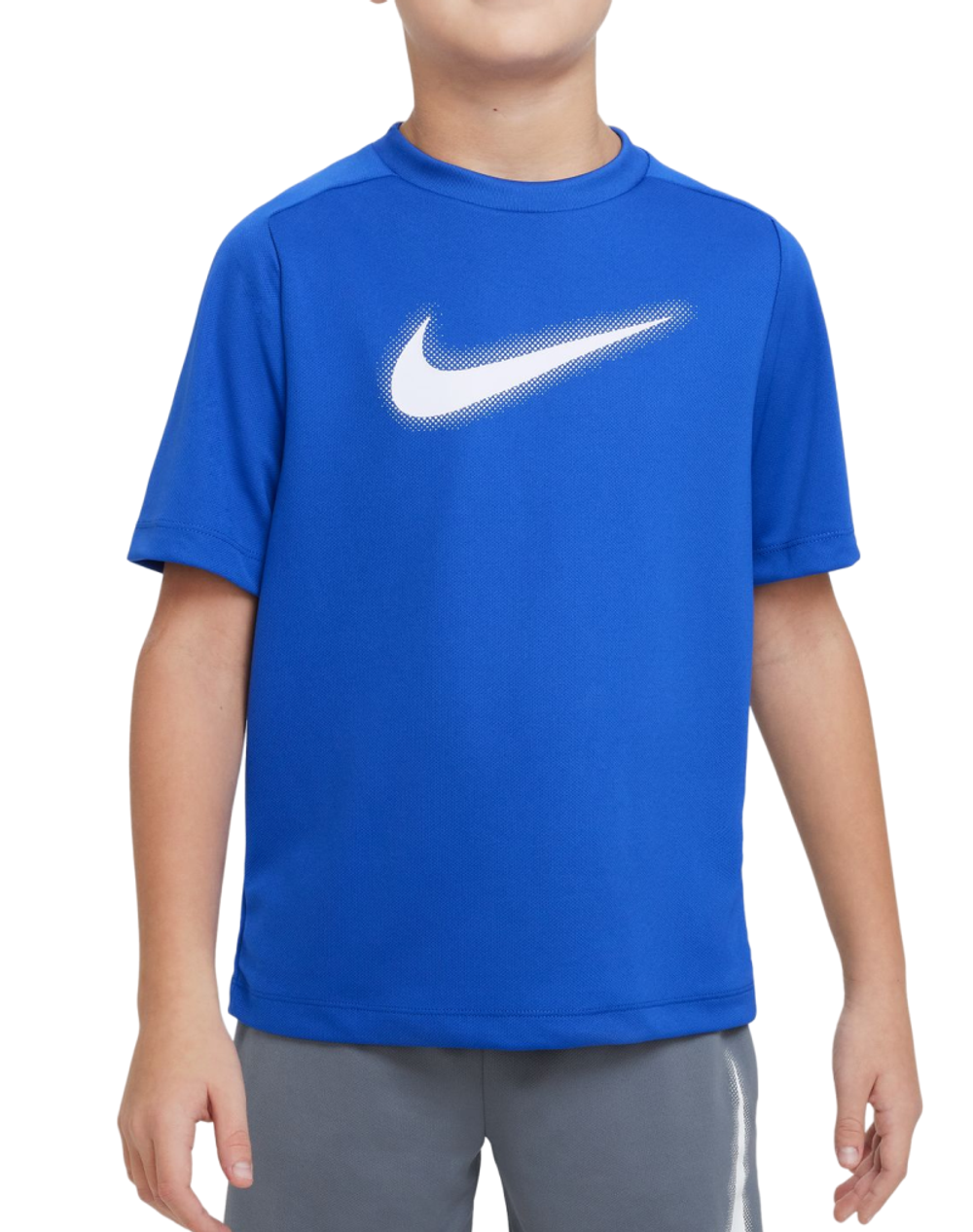 Футболка для мальчика теннисная Nike Dri-Fit Multi+ Top - небесный