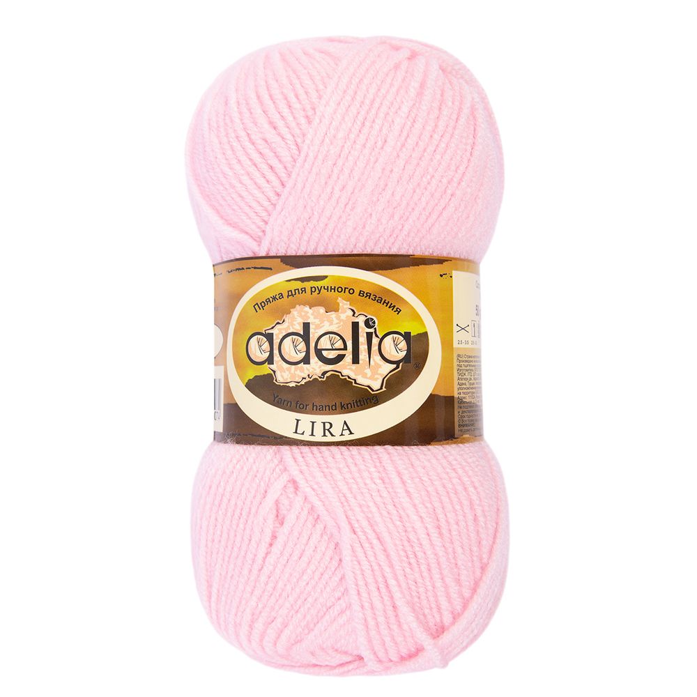 Пряжа Adelia Lira / уп.10 мот. по 50г, 200 м, 04 св.розовый Пряжа Adelia Lira / уп.10 мот. по 50г, 200 м, 04 св.розовый