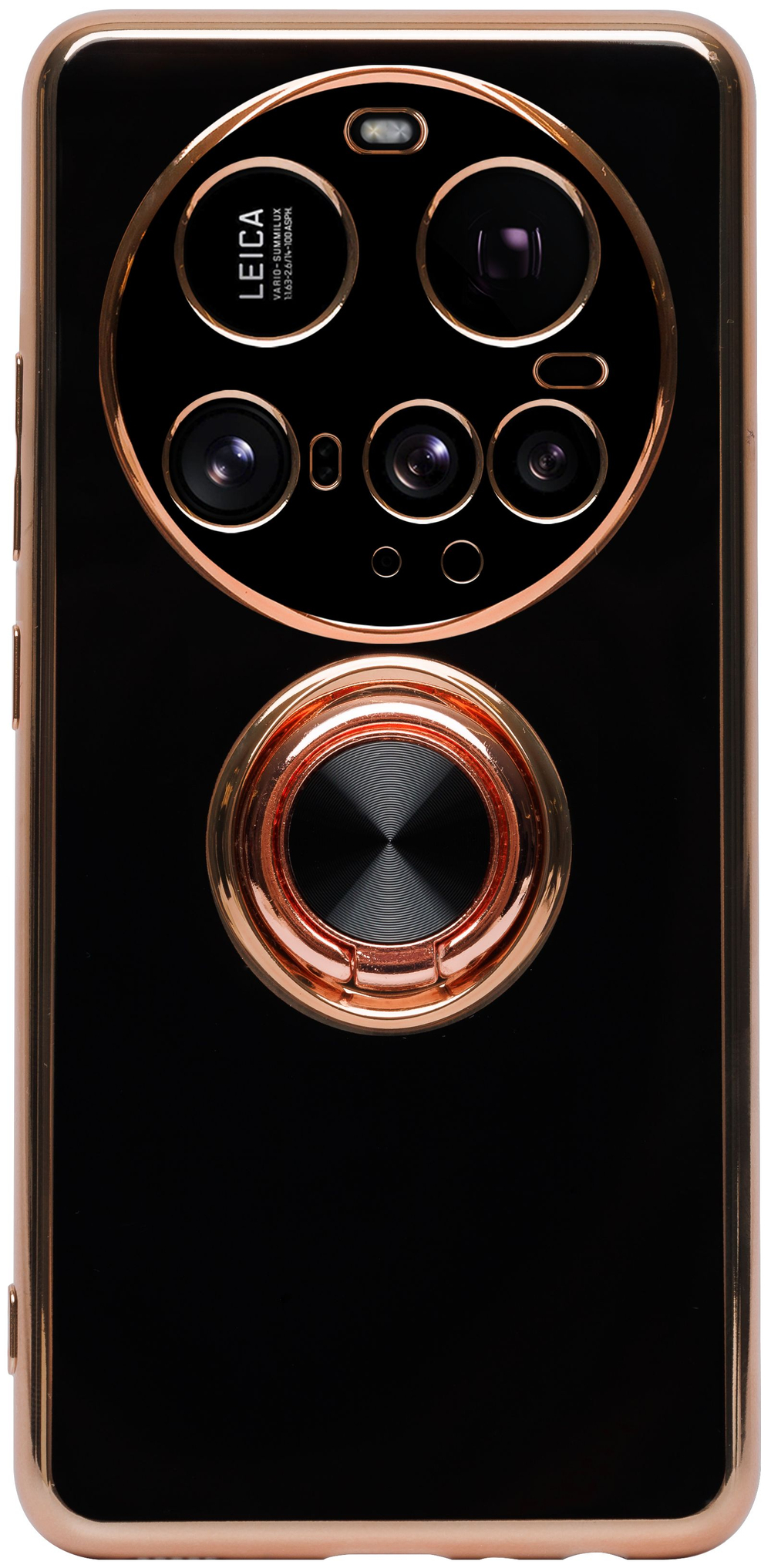 Стильный глянцевый чехол для XIAOMI 15 ULTRA с кольцом-подставкой и бархатной подкладкой