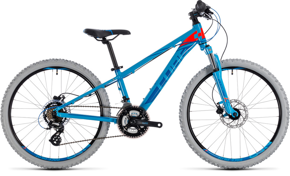 Велосипед CUBE 2018 KID 240 Disc  blue´n´flashred 24 uni