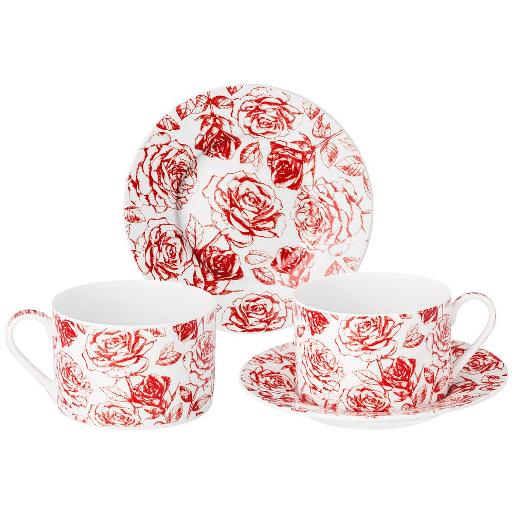 ЧАЙНЫЙ НАБОР LEFARD "ROSES" НА 2 ПЕР. 4 ПР. 200 МЛ (КОР=18НАБ.)