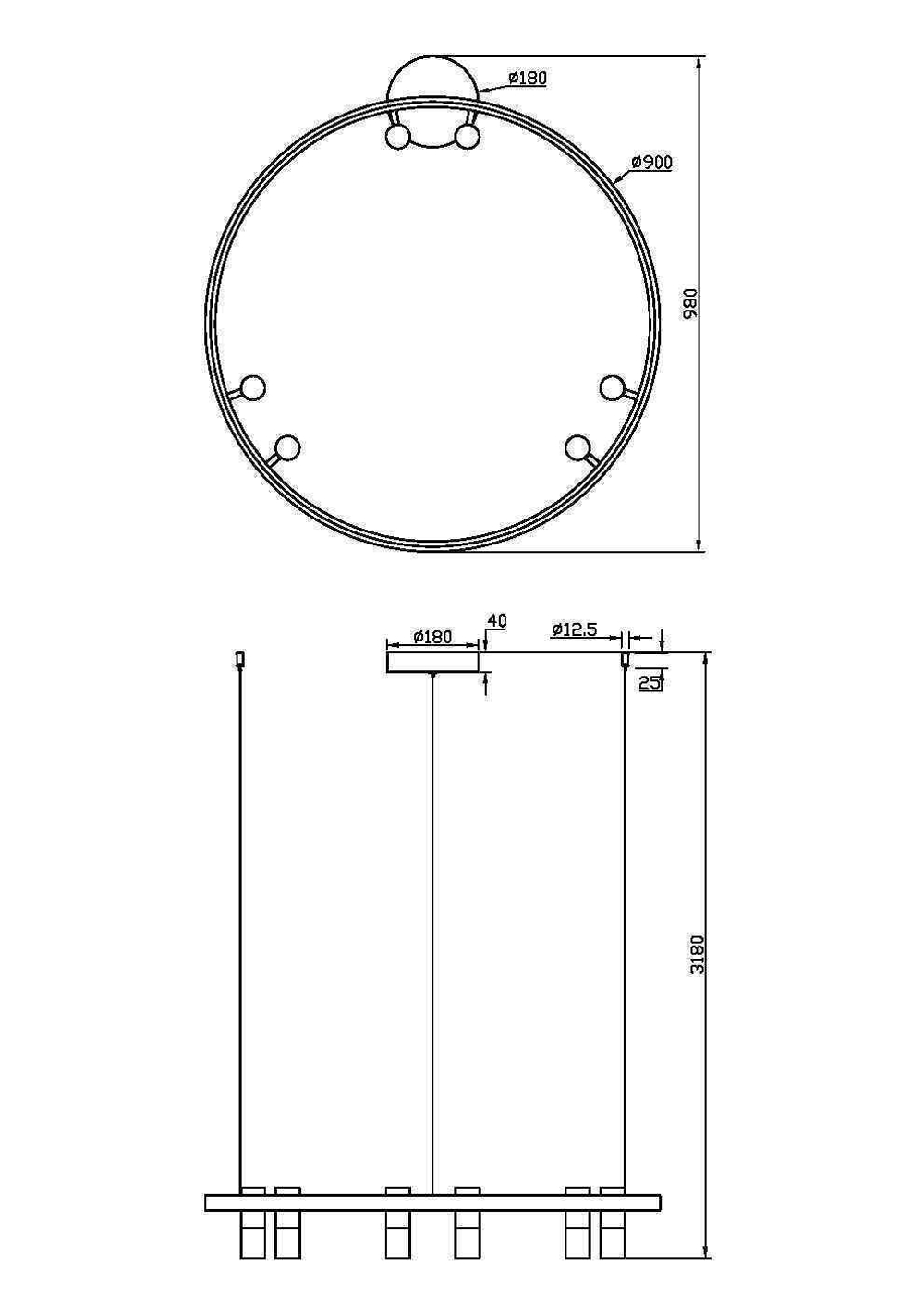Подвесной светодиодный светильник Maytoni Satellite MOD102PL-L42WK