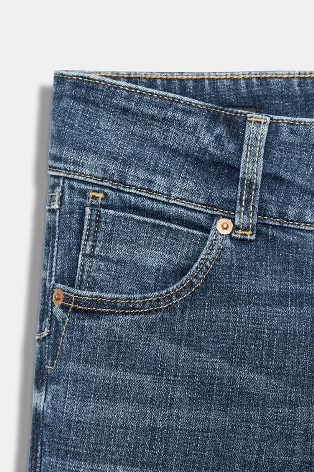 ZARA ДЖИНСЫ Z1975 BOOTCUT С НИЗКОЙ ПОСАДКОЙ И ШИРОКИМ ПОЯСОМ, СИНИЙ