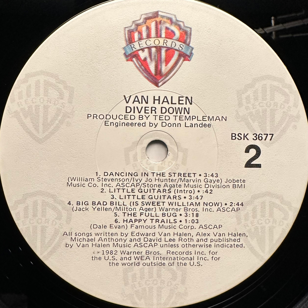 Van Halen - Diver Down (США 1982г.)