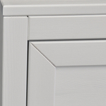 Комод 86x50x90, Карлос, с 3 ящиками для одежды, массив сосны, белый, Dipriz