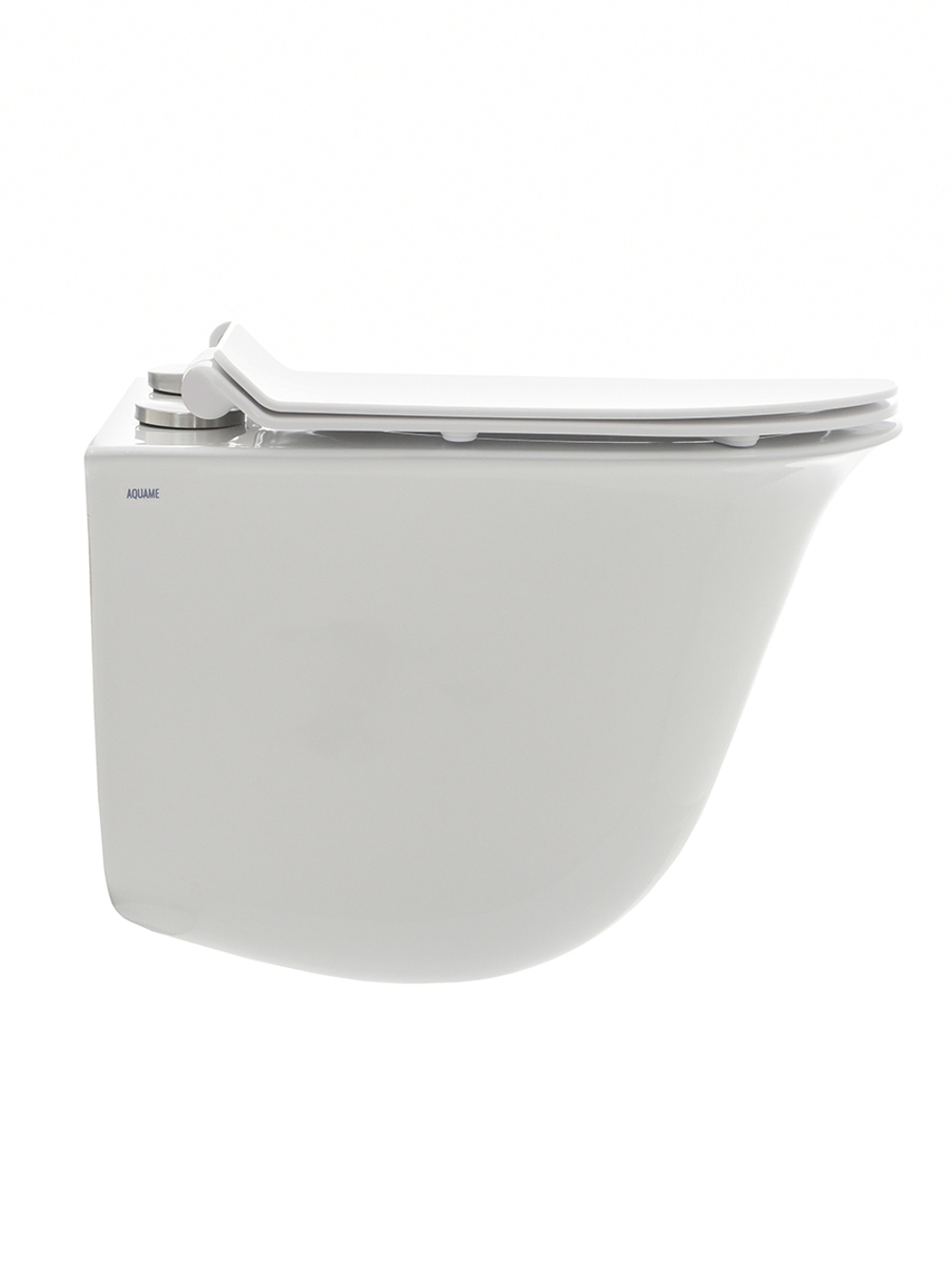 AQM2005 Унитаз подвесной с сиденьем SoftClose, технология смыва Rimless, скрытый крепеж. 485x360x360