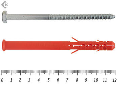 Дюбель фасадный MBR-SS НЕХ 10х120 (50 шт), цинк Mungo