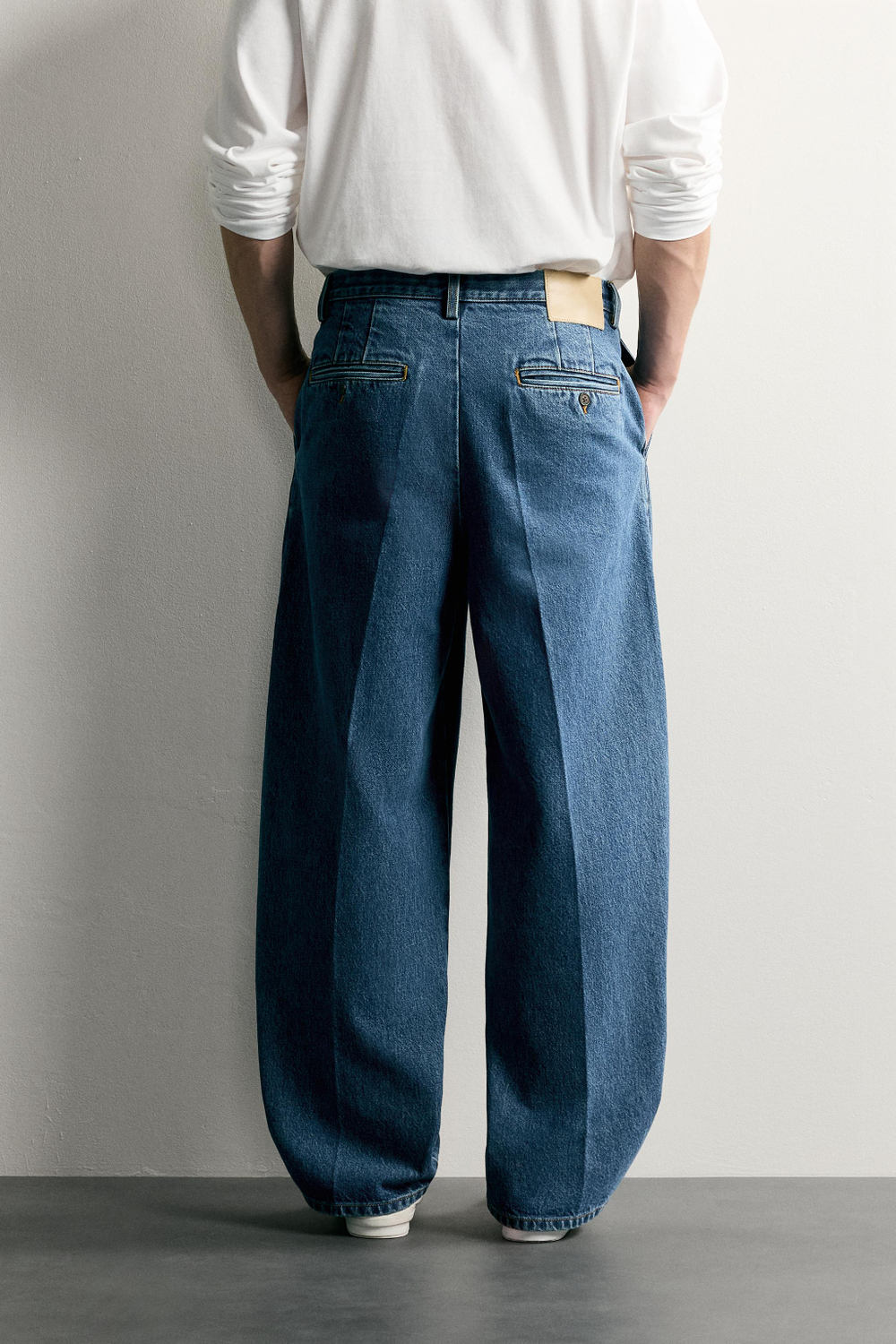 ДЖИНСОВЫЕ БРЮКИ ЧИНОС REGULAR FIT — ZARA