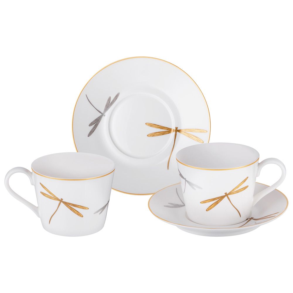 ЧАЙНЫЙ НАБОР LEFARD “ELEGANCE" НА 2 ПЕР. 4 ПР. 220 МЛ (КОР=12НАБ.)