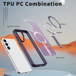 Прозрачный чехол Mesh Pro Magnetic Case для Samsung Galaxy S26 FE