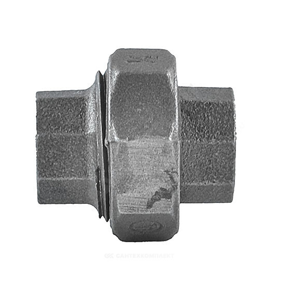 Соединитель прямой американка чугун Ду 32 (1 1/4") ВР/ВР Fittex PLUS