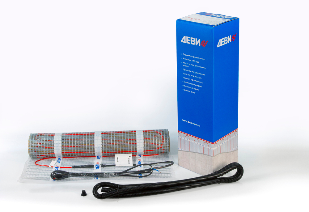 Нагревательный мат ДЕВИ Comfort Mat-150T   75 Вт   230 В   0,5 м2