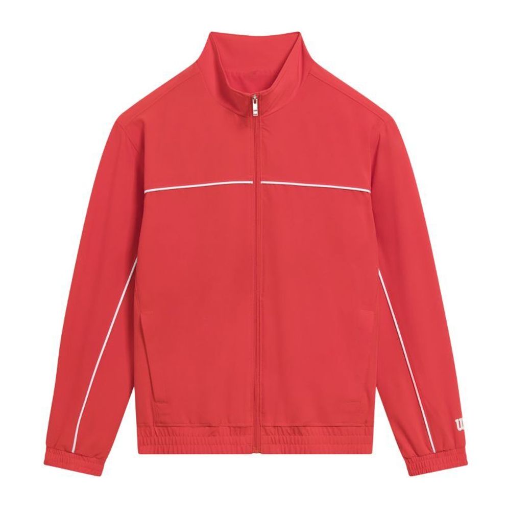 Кофта для мальчика теннисная Wilson Youth Team Woven - infrared