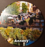 Магнит на холодильник Анси Annecy - 2 сердца (Франция)