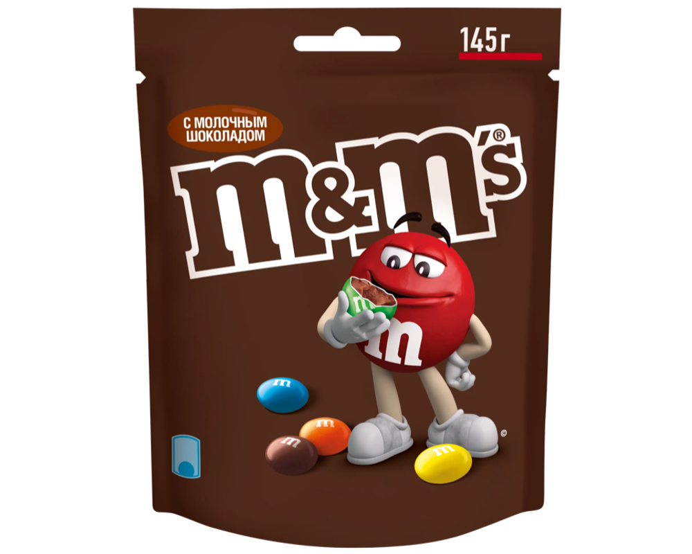 Драже M&M's с молочным шоколадом 145г