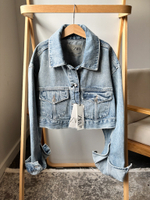 Новая джинсовая куртка Zara, S