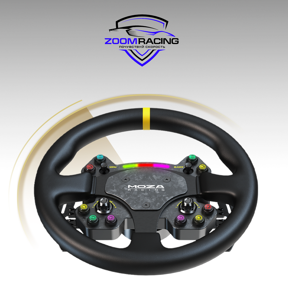 MOZA Racing RS V2 — руль для симрейсинга с RGB-подсветкой