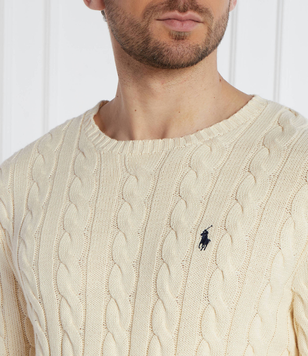 Свитер POLO RALPH LAUREN - кремовый(710775885)