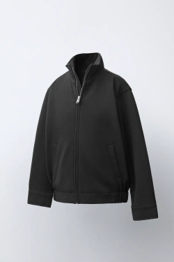 ZARA БОМБЕР COMFORT, МЯГКИЙ СЕРЫЙ