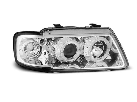Передние фары angel eyes v1 chrome для Audi A3 8L