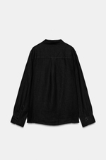 РУБАШКА ИЗ 100% ЛЬНА С КАРМАНОМ — ZW COLLECTION — ZARA