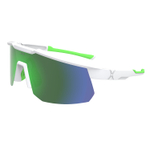 Спортивные очки с диоптриями HILX Big Head / Matt White Green / Green Lens