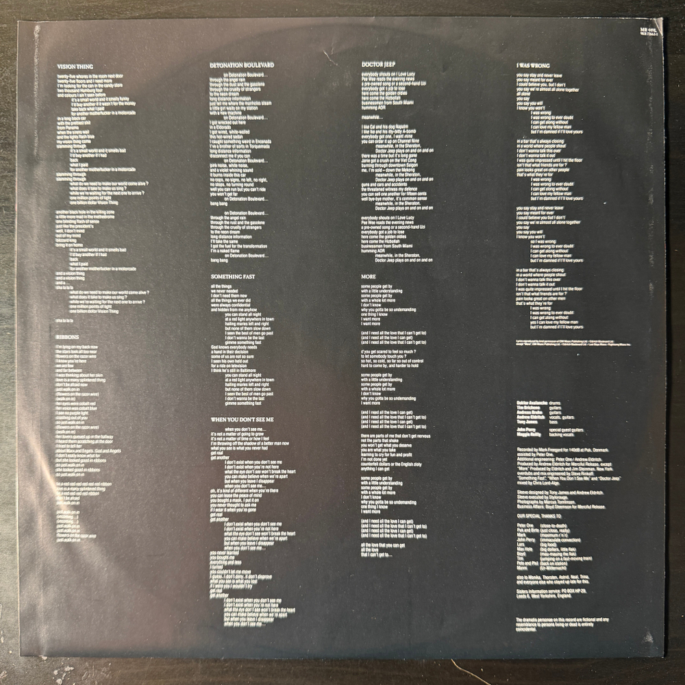 The Sisters Of Mercy ‎– Vision Thing (Чехословакия 1991г.) Т