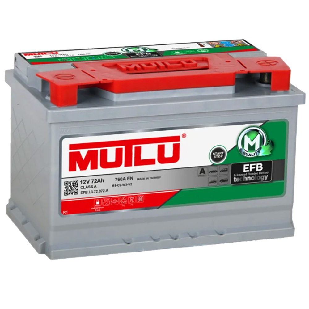 72e EFB.L3.72.072.A MUTLU -12V 72 Ah 720 (EN)