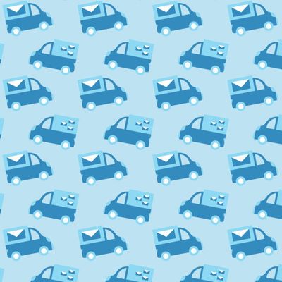 Buy baby fabric Post car blue