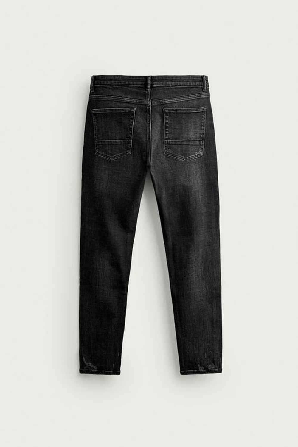 ZARA ДЖИНСЫ SKINNY FIT С РАЗРЕЗАМИ, УГОЛЬНЫЙ