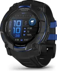Instinct 3 - 50mm AMOLED (черный с черно-синим ремешком)