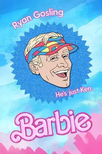 Металлический пин «Ryan Gosling in... Barbie»