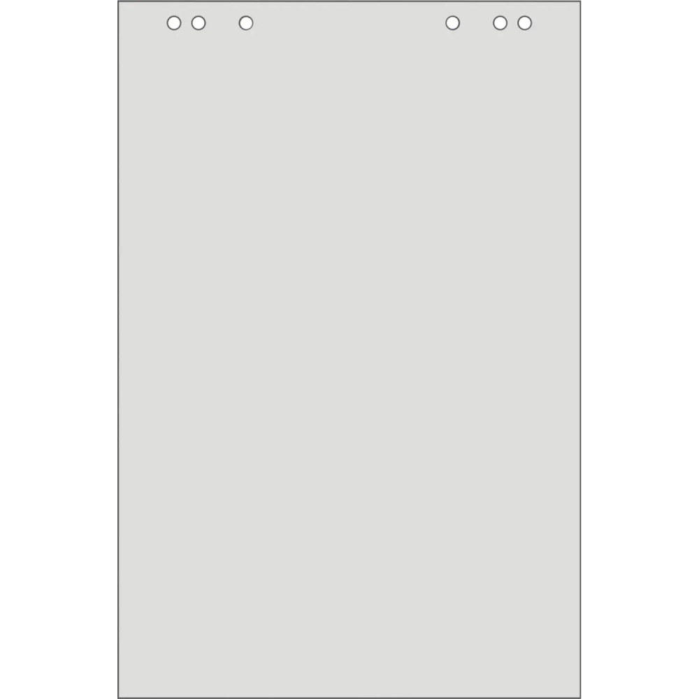 Бумага для флипчартов ECO 600х900 20л 55-60гр.5 бл/уп