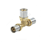 Тройник переходной для МП/PE-X труб латунь пресс Дн 16х20х16 RM151 Giacomini RM151Y045