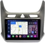Магнитола для Chevrolet Cobalt 2011+, Ravon R4 (рамка серый глянец) - FarCar S500-TS10 монитор 9.5" QLED на Android 14, Быстрая, CarPlay, 4G SIM-слот