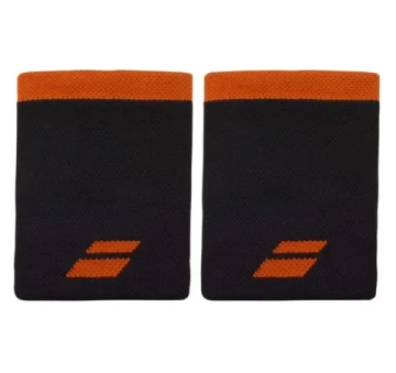Напульсник теннисный Babolat Logo Jumbo Wristband 2P - black