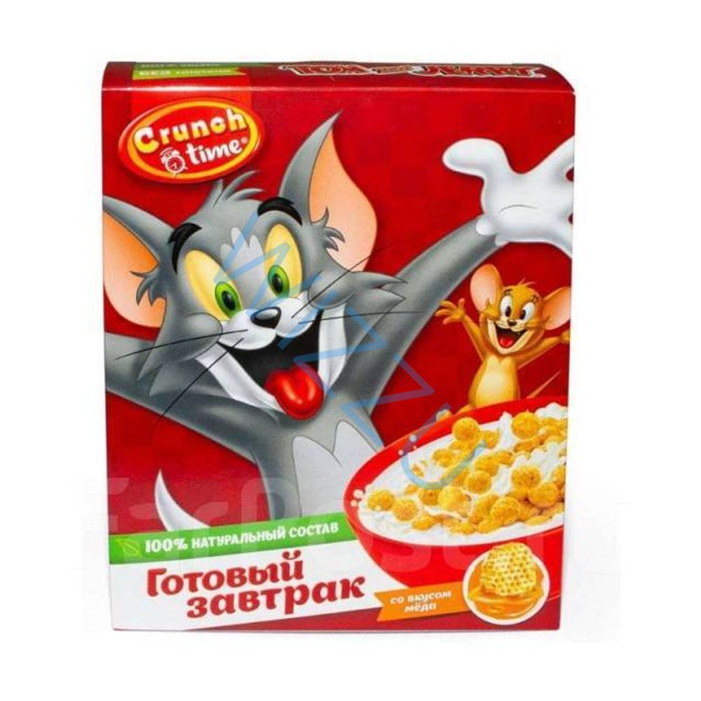 Готовый завтрак Crunch time Том и Джери шарики с медом 170г