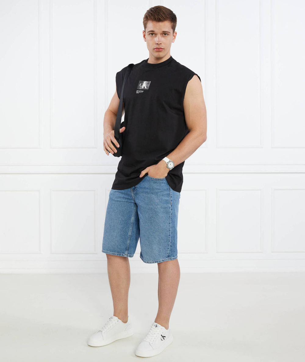 Шорты 90S LOOSE SHORT CALVIN KLEIN JEANS - голубой(J30J322778)