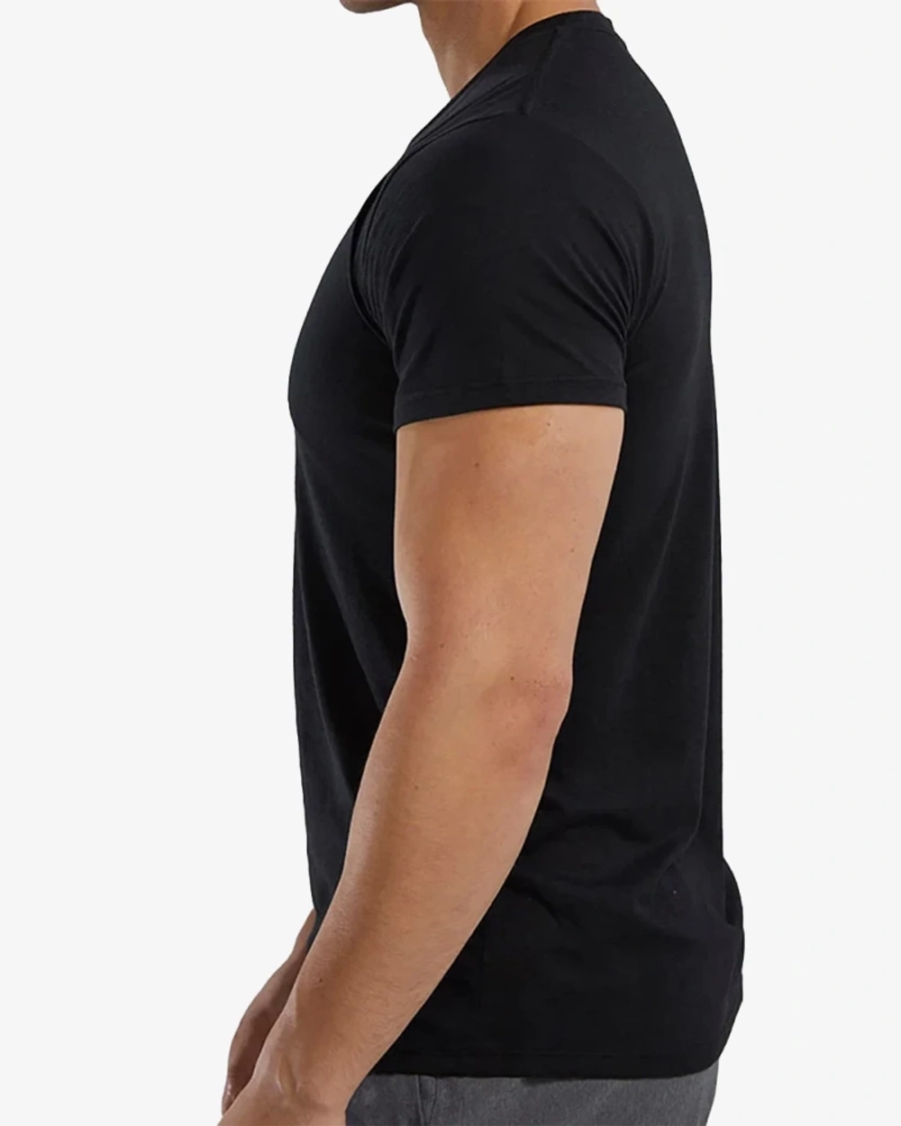 Футболка мужская TYR Lightweight Ultrasoft Tech Tee (Черная)